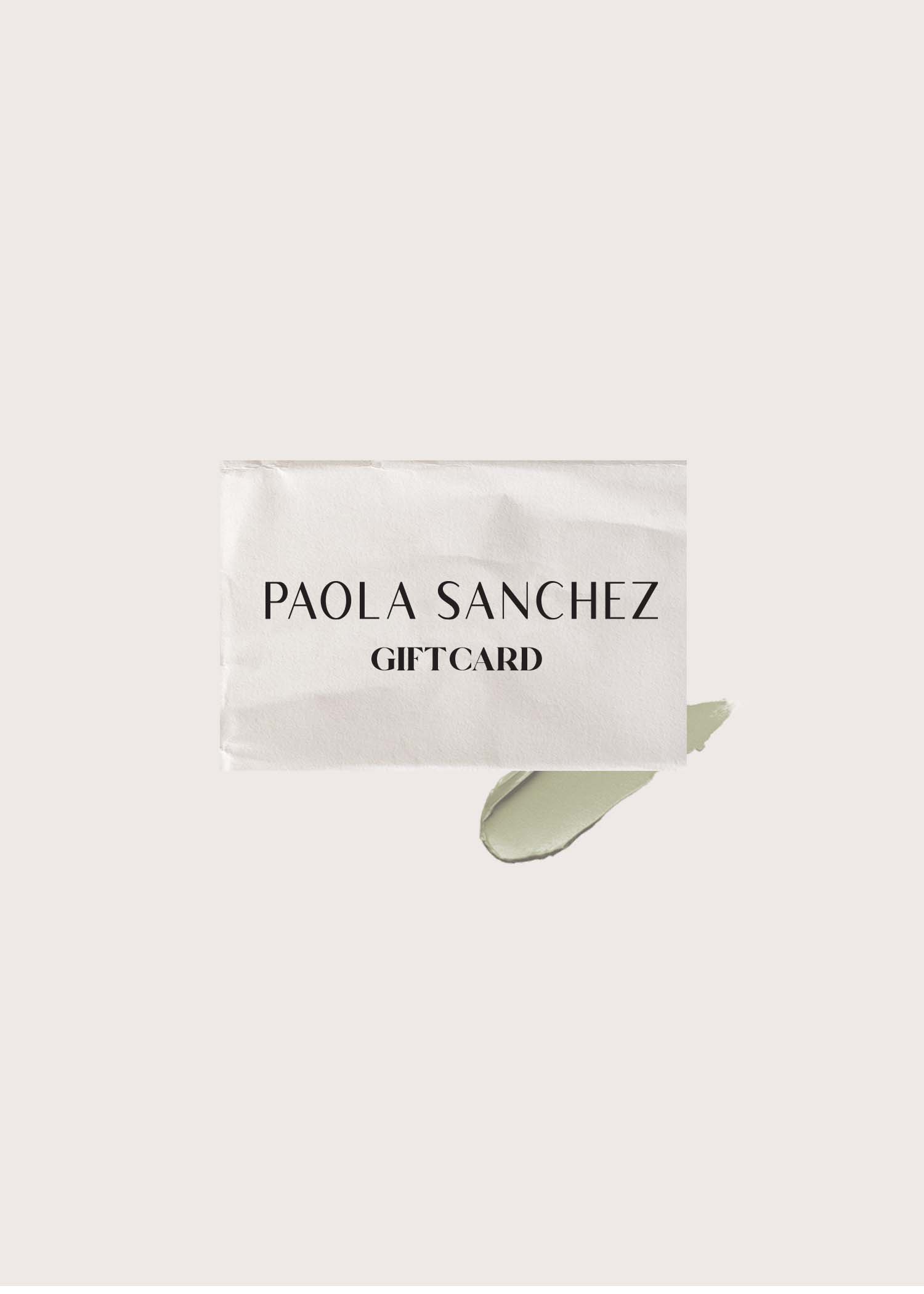 Paola Sanchez Jewelry Gift card