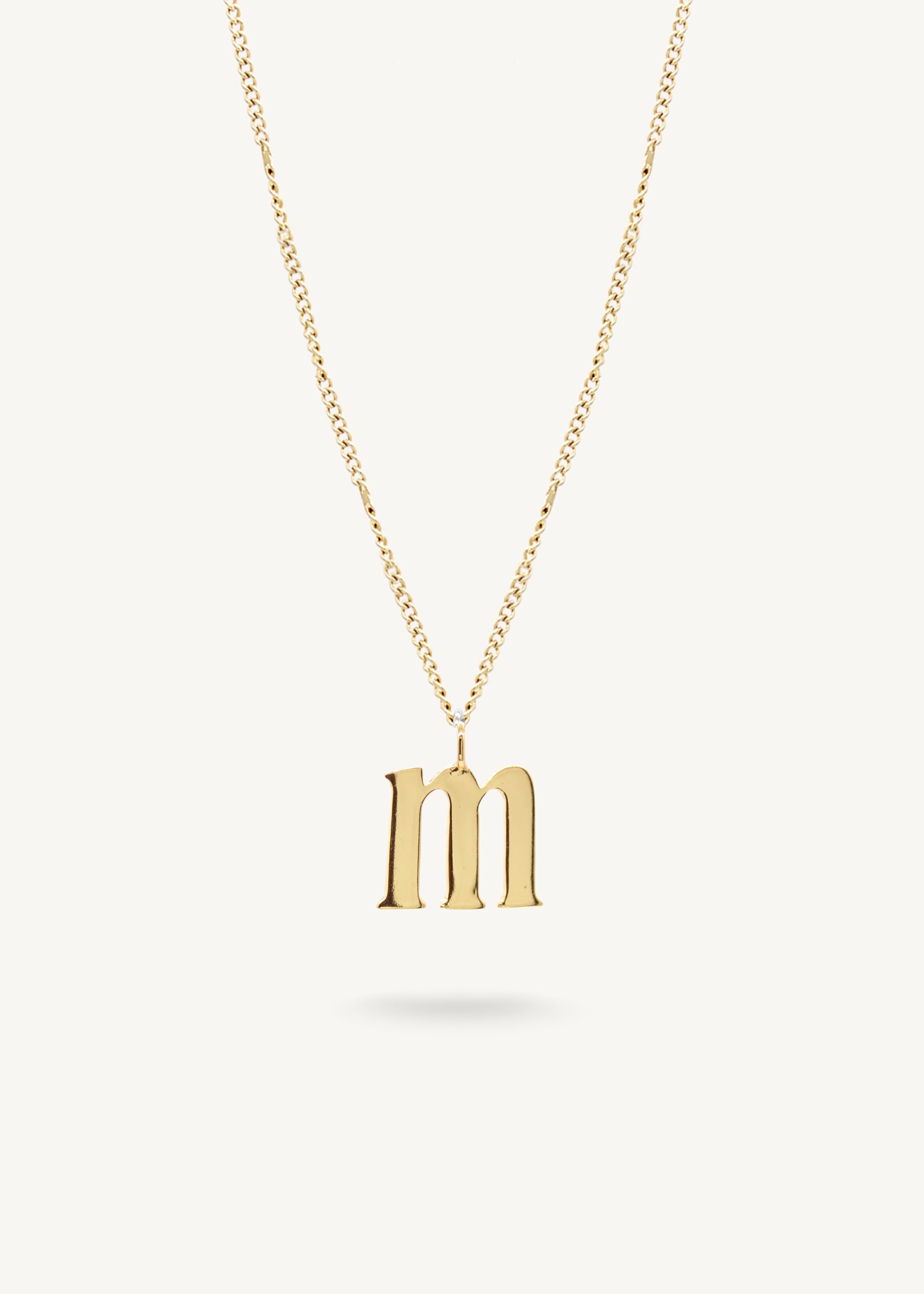 INITIAL GOLD - Link chain 22"