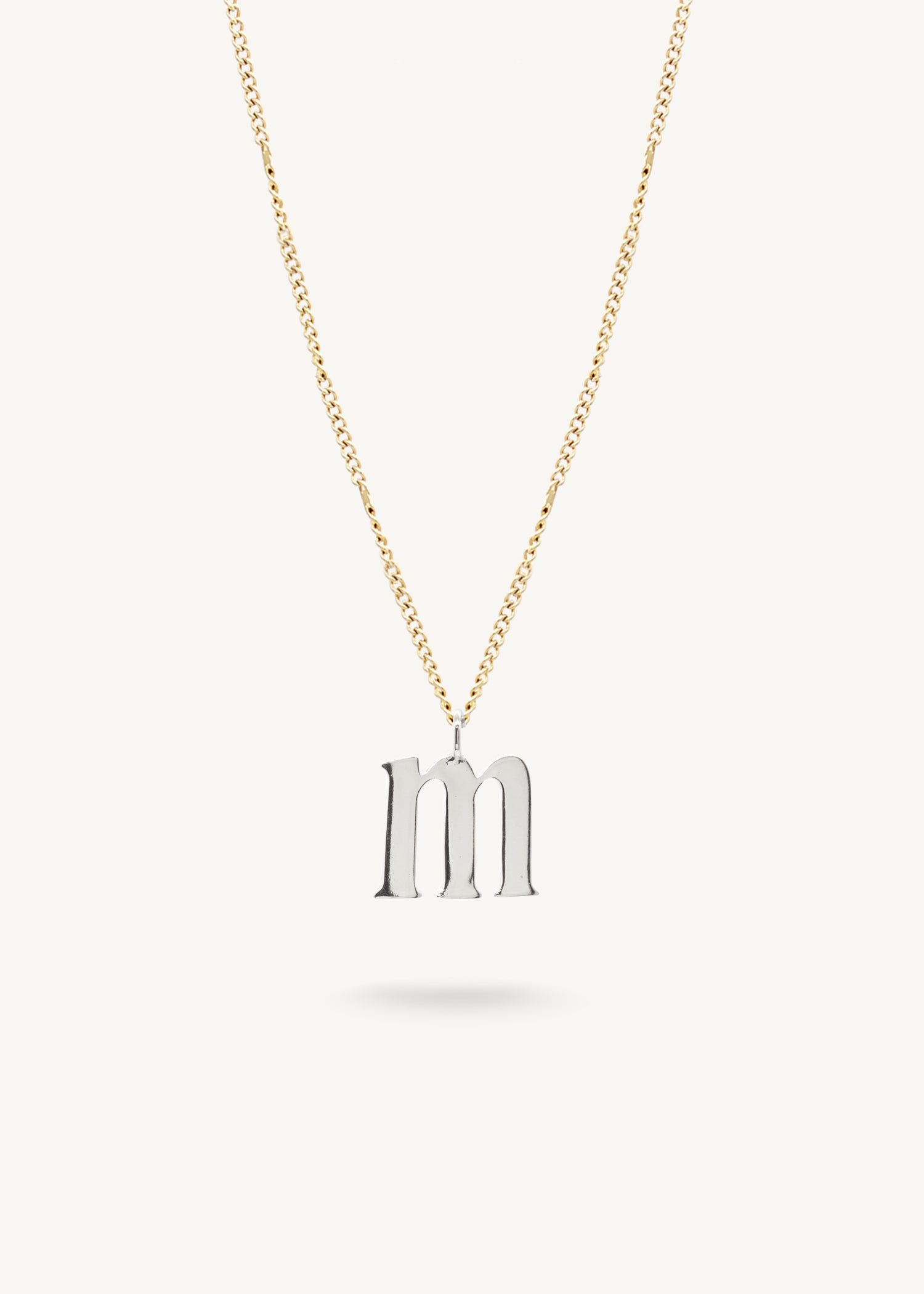 INITIAL SILVER - Link chain 22"