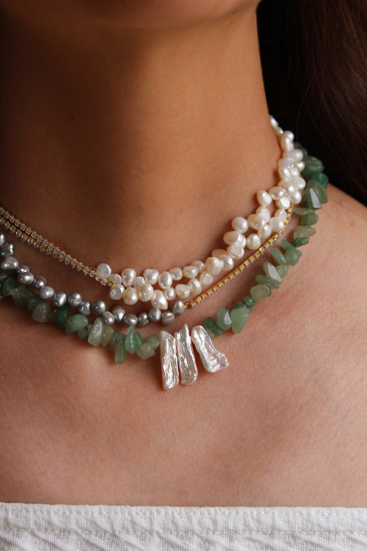 AMIRA Tennis Choker - White