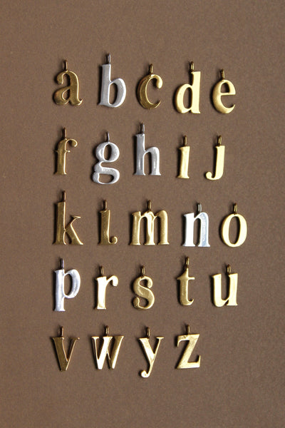 INITIAL GOLD - Link chain 22"