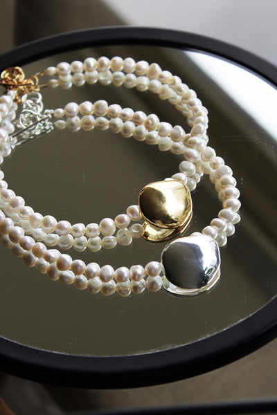JASMINE PEARL NECKLACE Gold