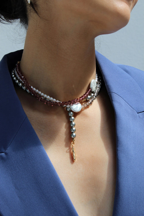 BAHIA Necklace - Gray