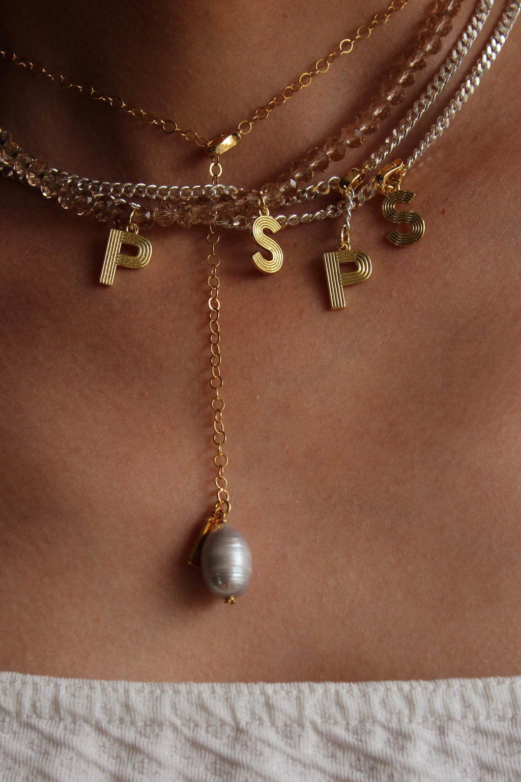 ALFABETO Necklace - 3 iniciales