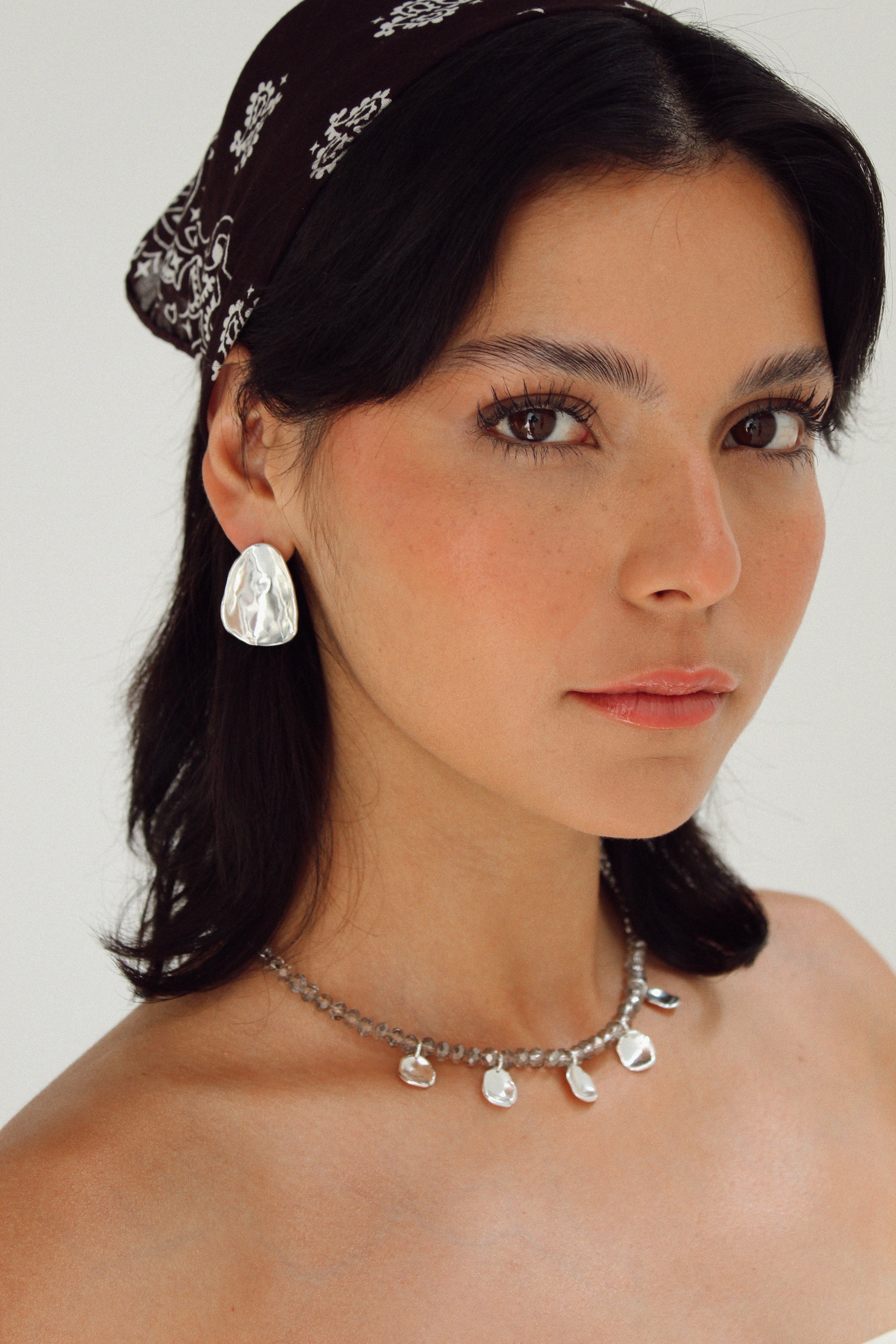 PETAL Silver Earrings