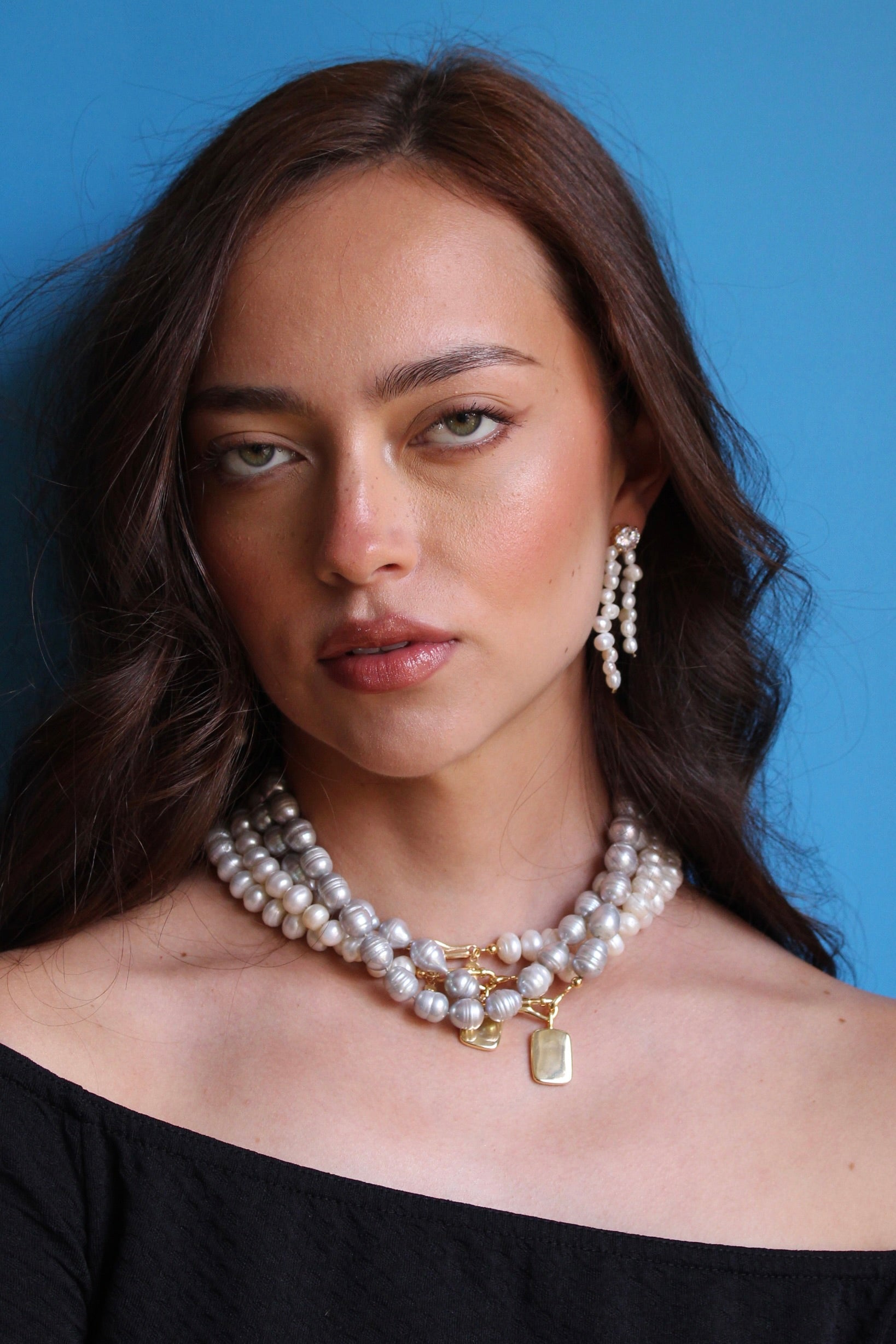 LOU Chunky Necklace - Gray