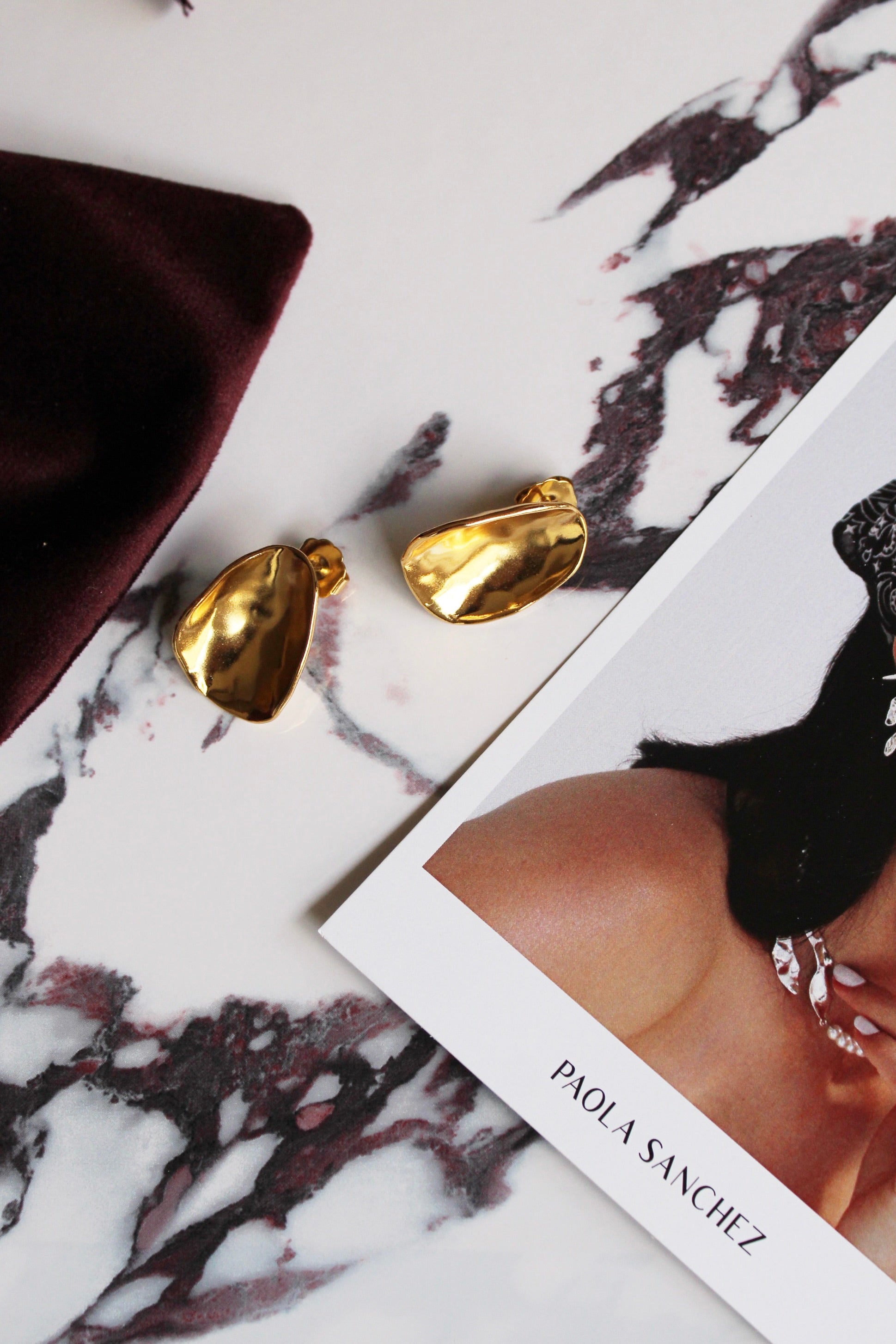 PETAL Gold Earrings