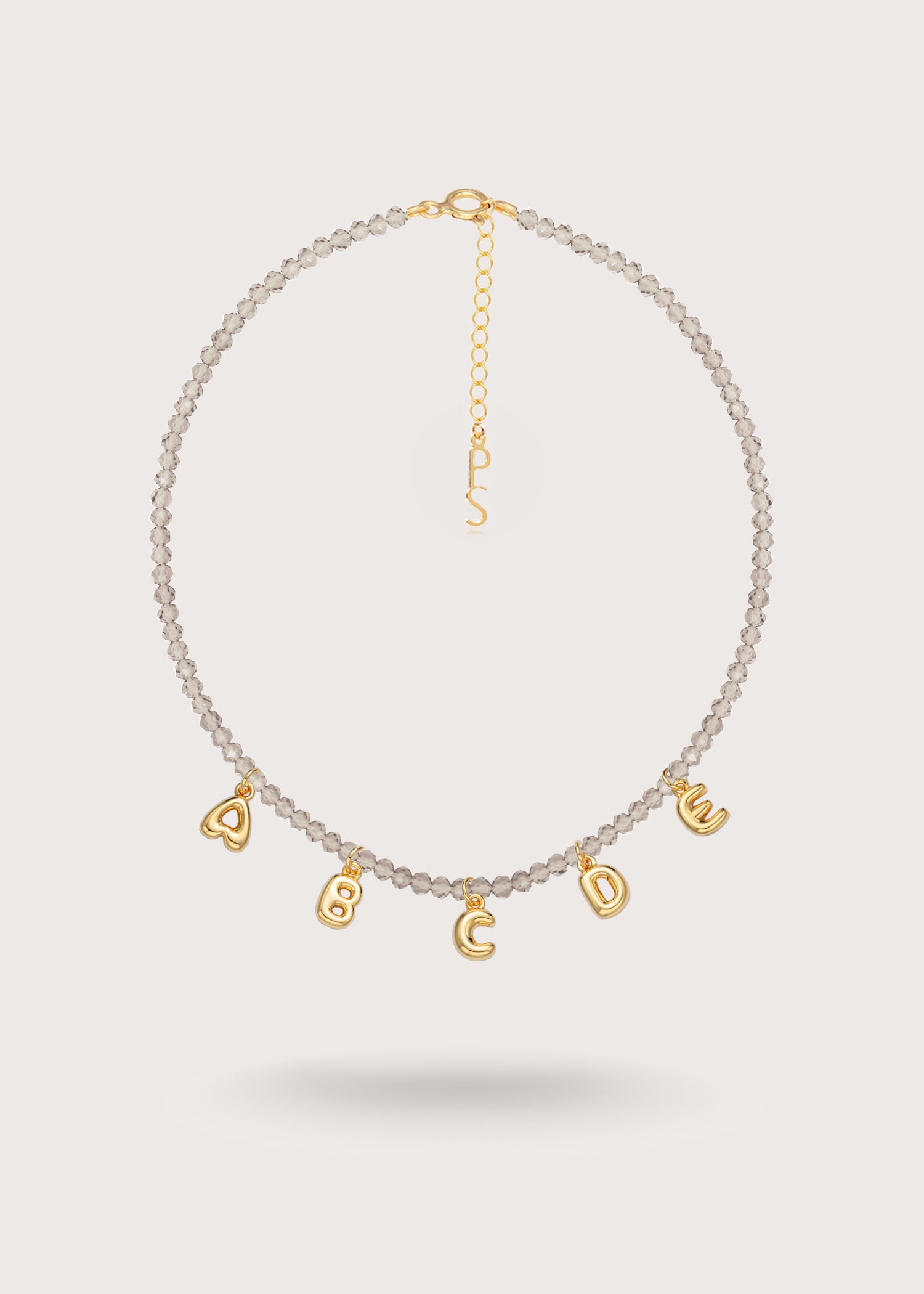 Custom Bubble Necklace - Gray