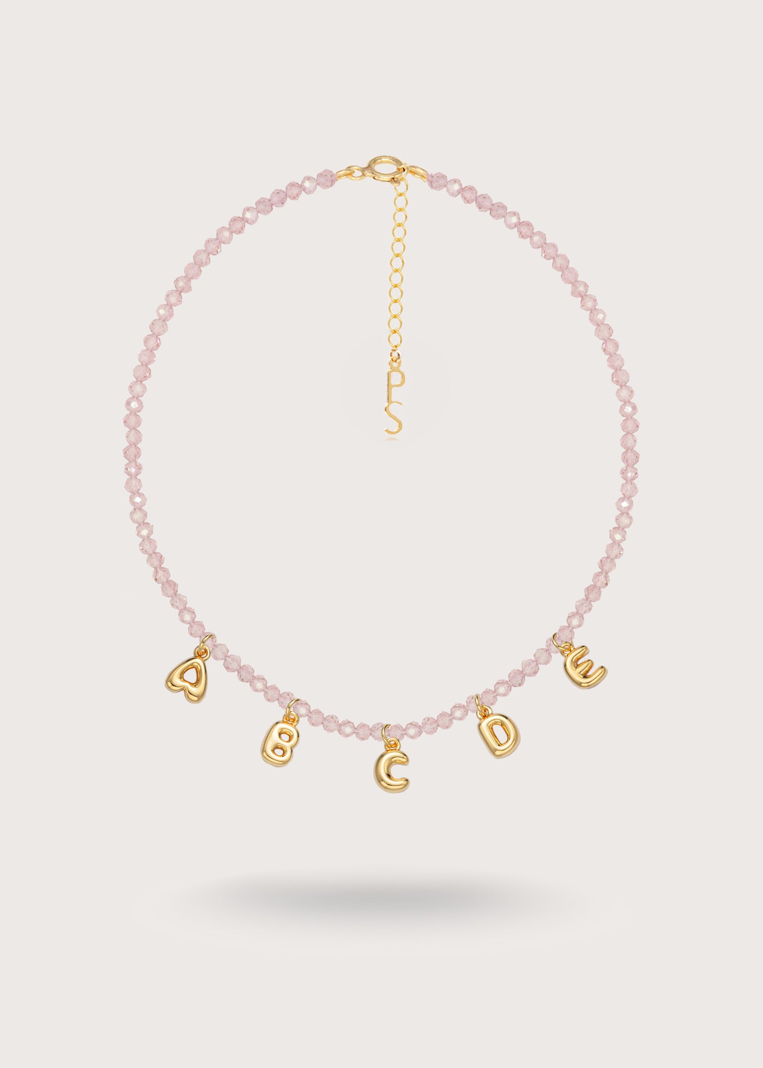 Custom Bubble Necklace - Pink