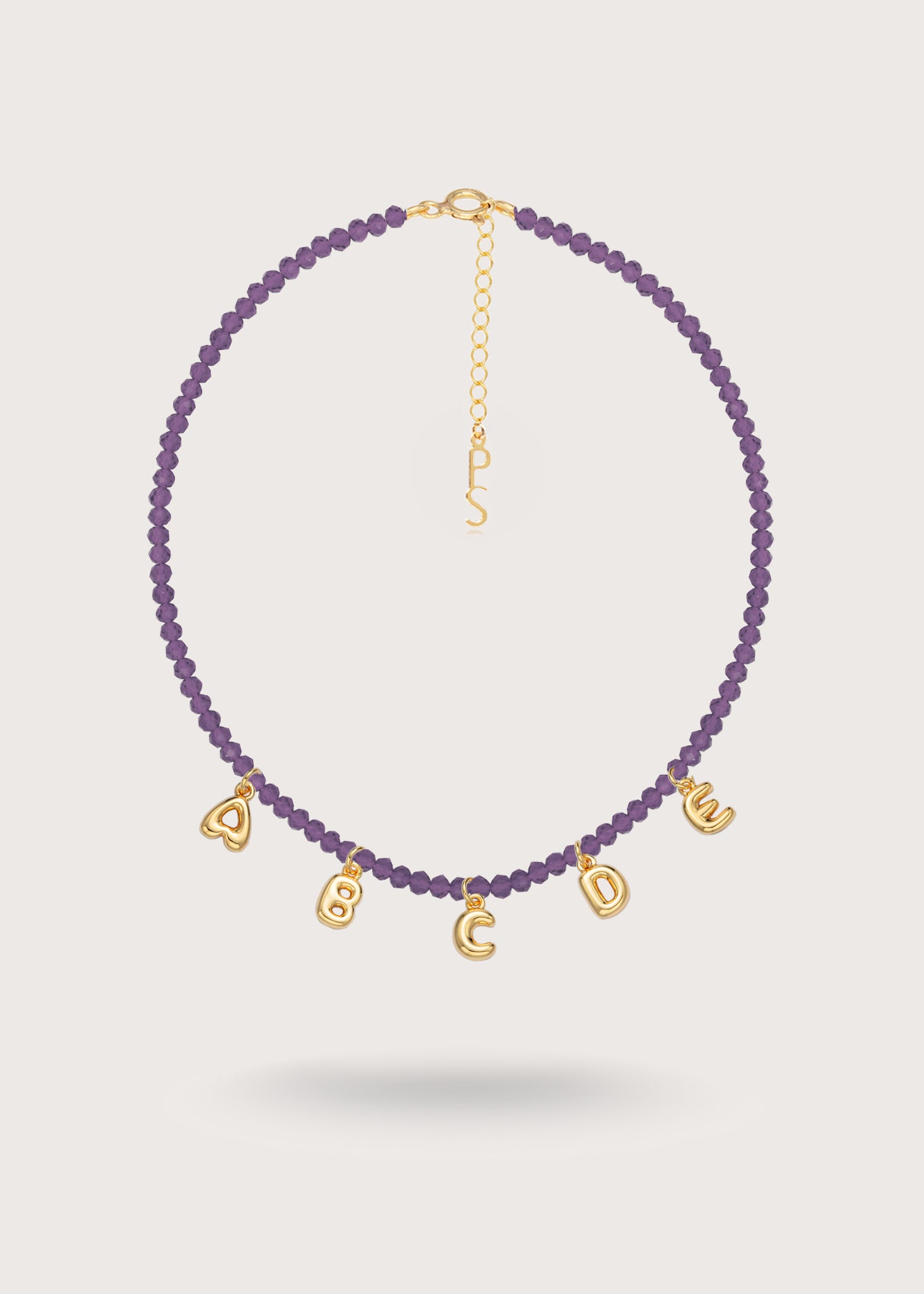 Custom Bubble Necklace - Purple