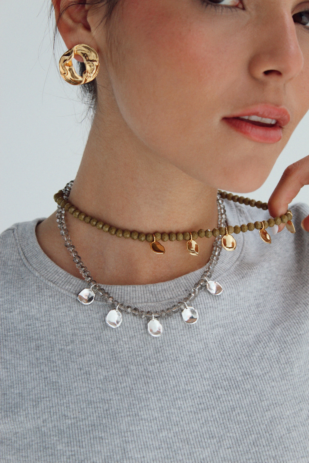 PETAL SAGE Gold Necklace