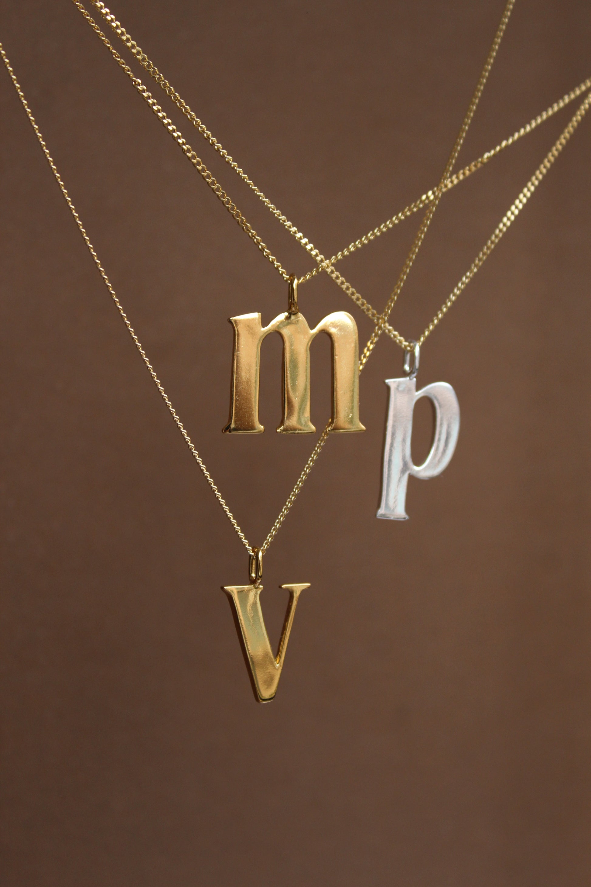 INITIAL SILVER - Link chain 20"