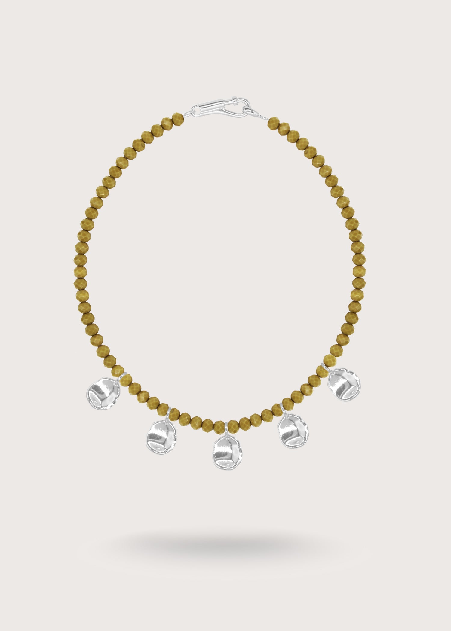 PETAL SAGE Silver Necklace
