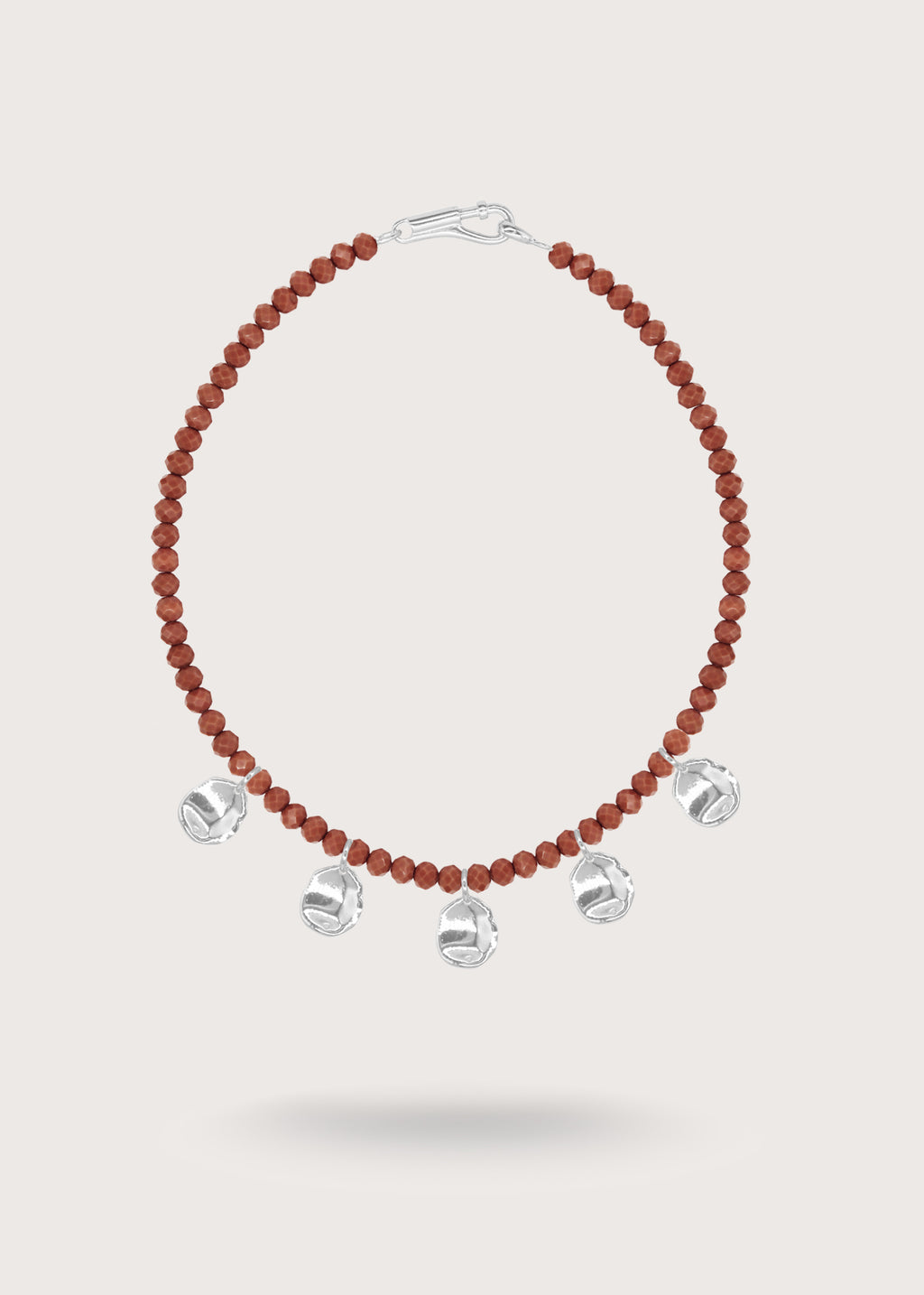 PETAL CHERRY Silver Necklace