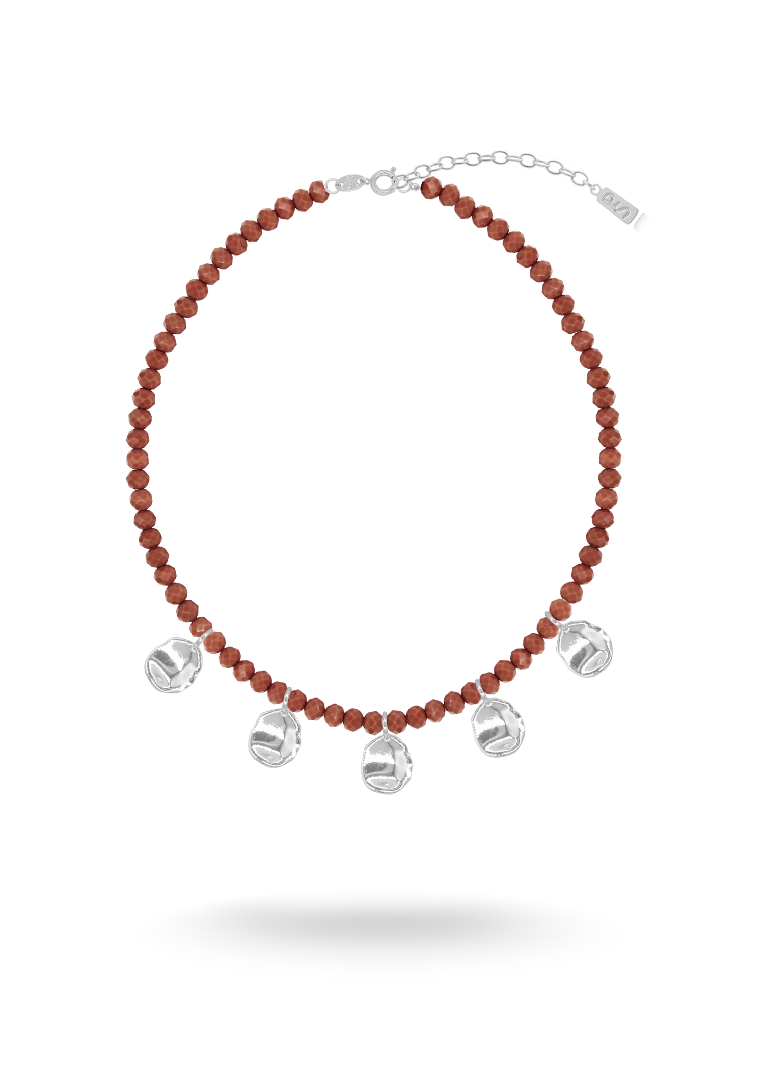 PETAL CHERRY Silver Necklace