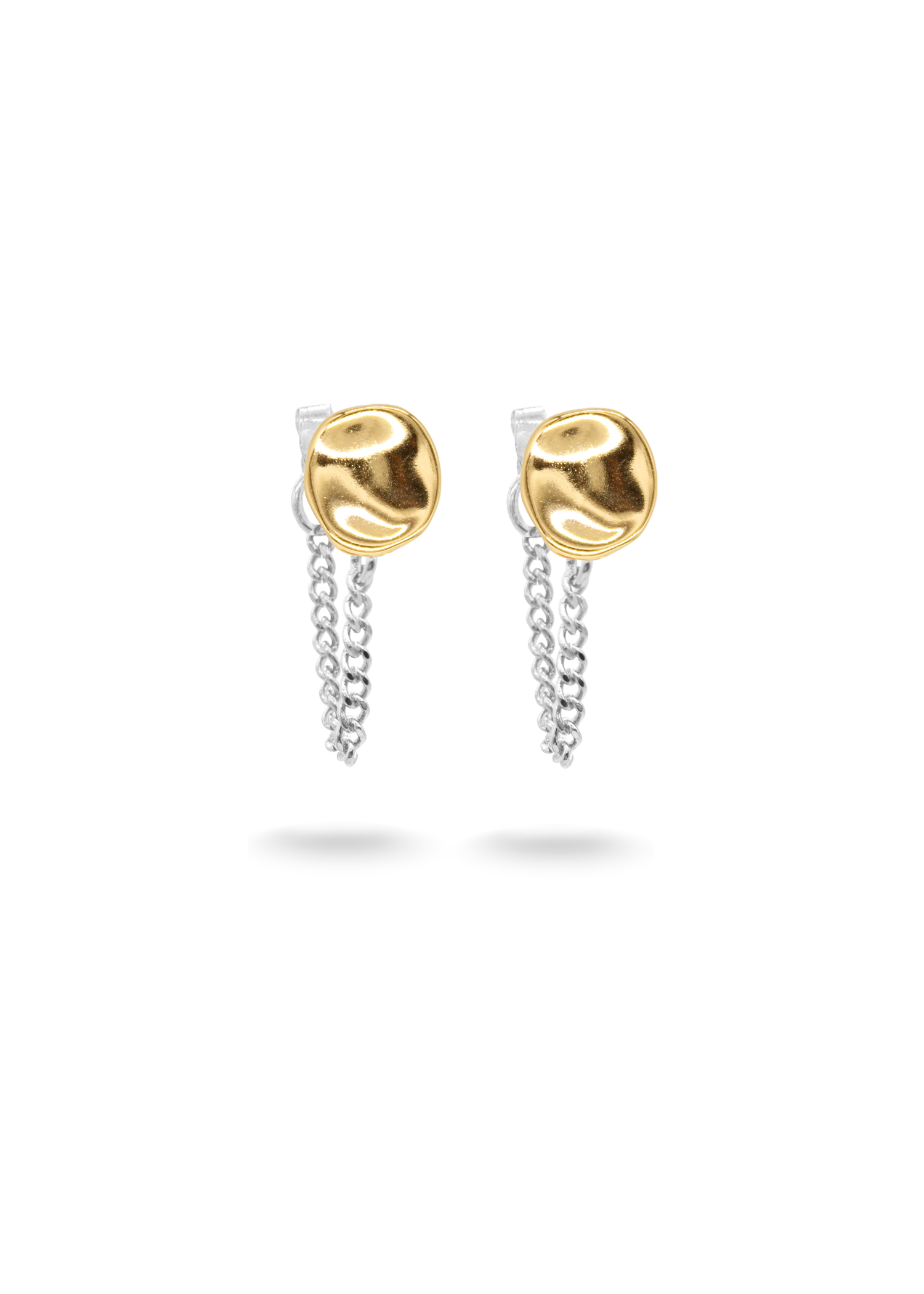 ZOE Duo tone Chain studs