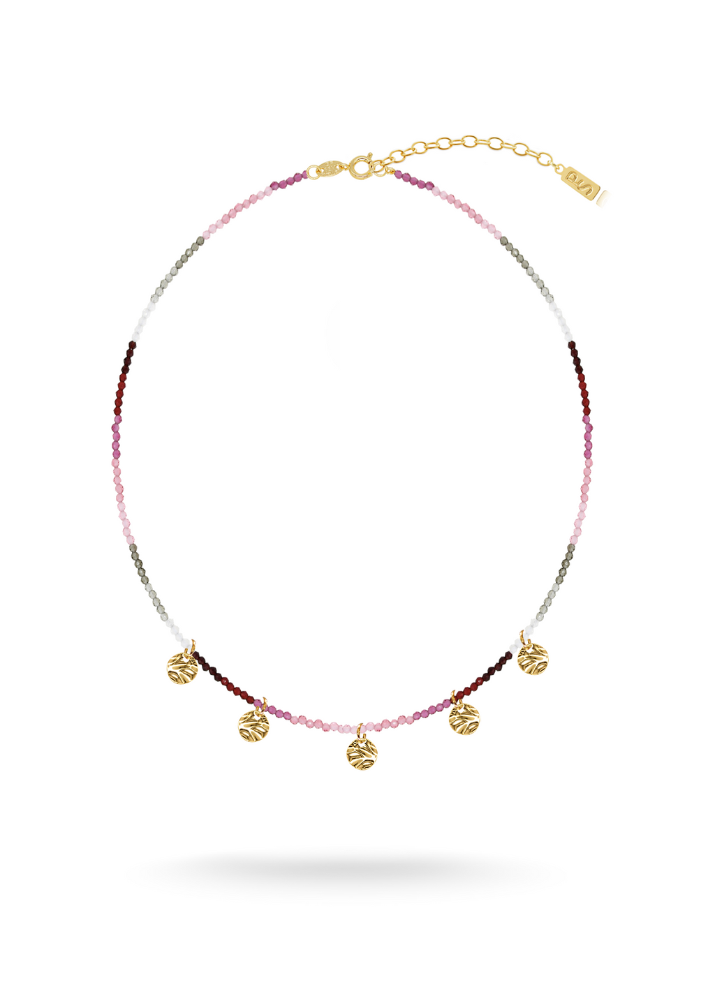 WAVY Gold Drop Necklace - Rosso