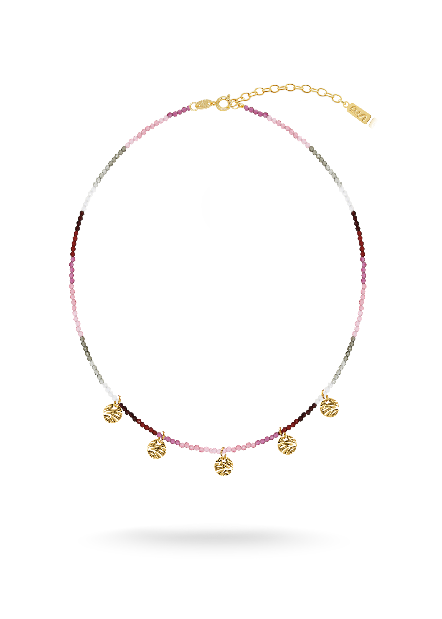 WAVY Gold Drop Necklace - Rosso
