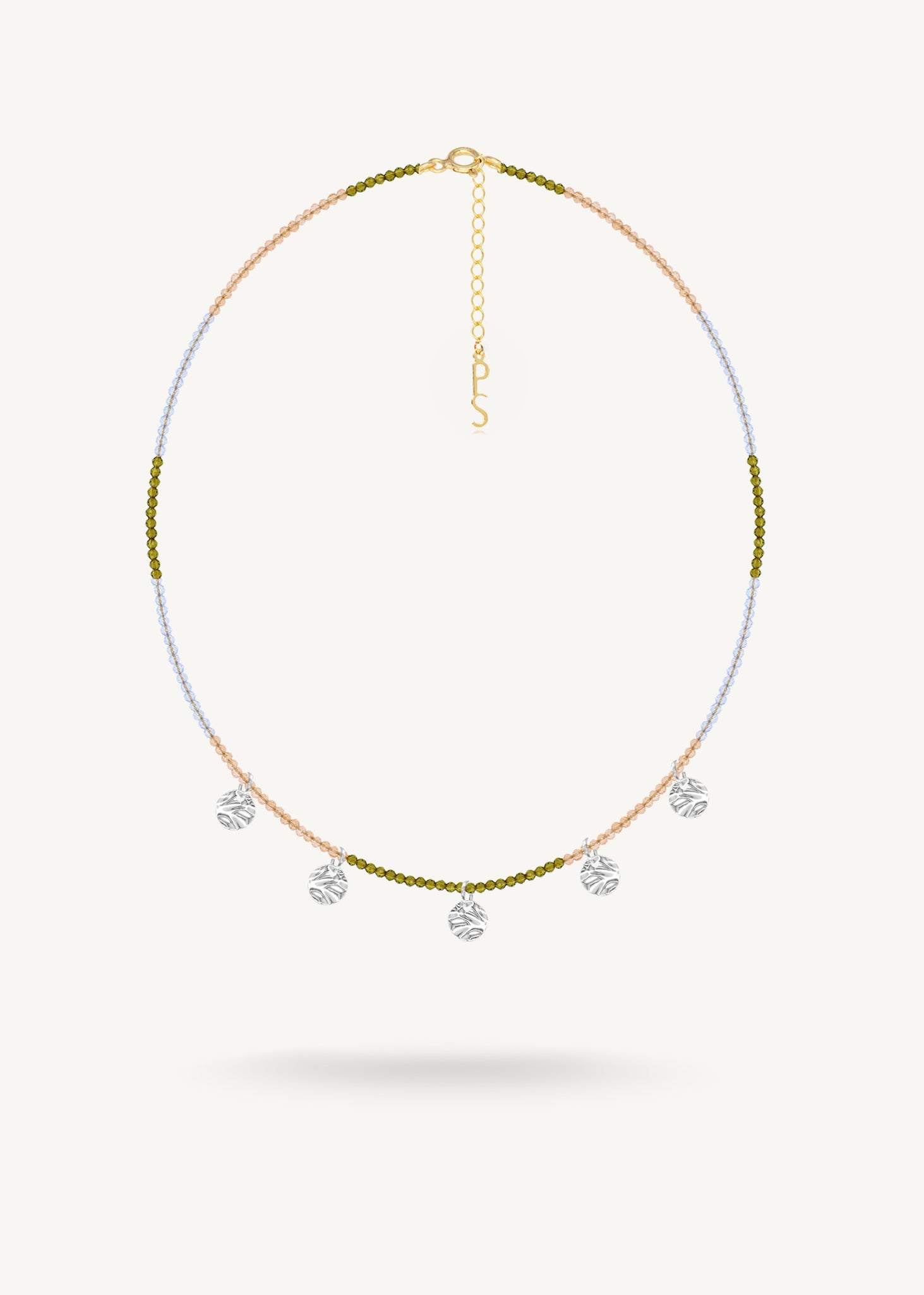 WAVY Silver Drop Necklace