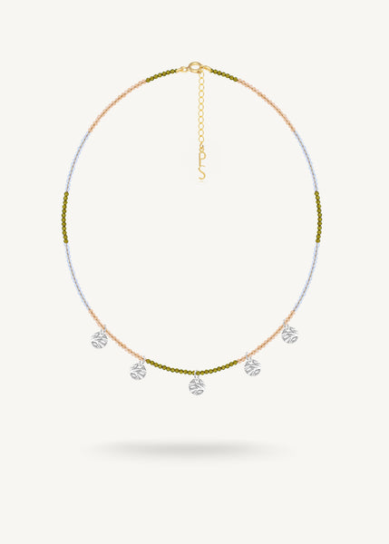 WAVY Silver Drop Necklace