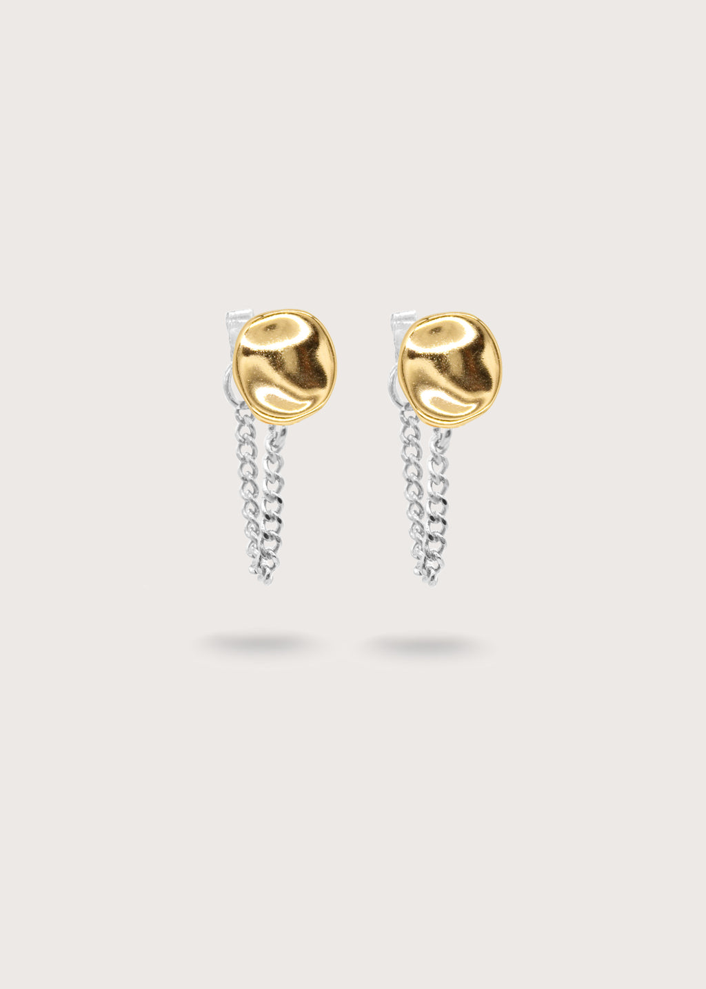 ZOE Duo tone Chain studs