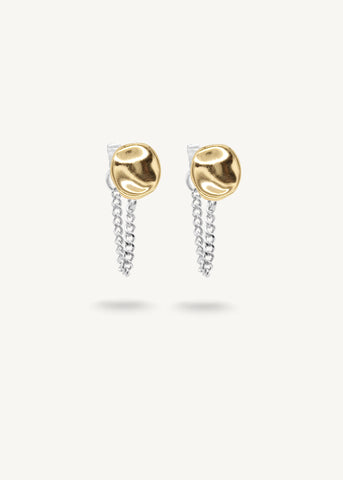 ZOE Duo tone Chain studs
