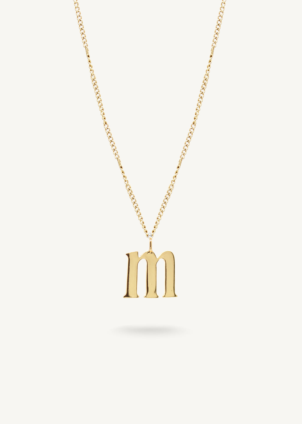 INITIAL GOLD - Link chain 22"