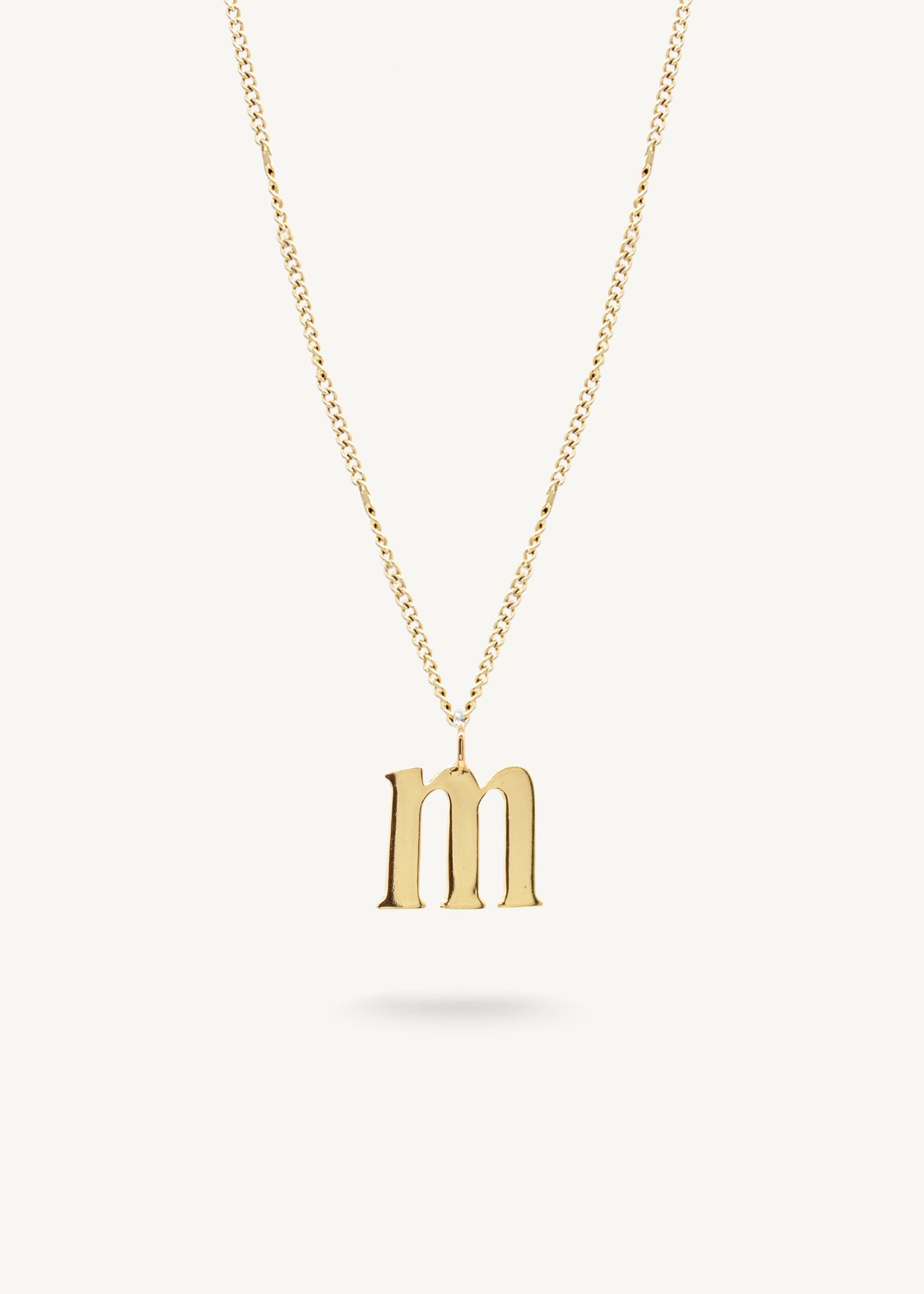 INITIAL GOLD - Link chain 22"