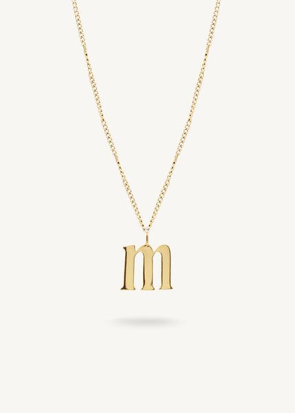 INITIAL GOLD - Link chain 22"