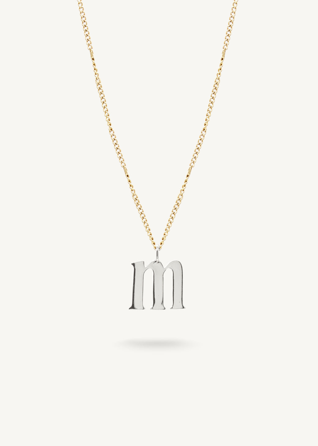 INITIAL SILVER - Link chain 22"